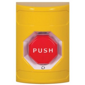 STI SS2209NT-EN Stopper Station – Yellow – Push and Turn – Octagon – Illumination Button – No Label